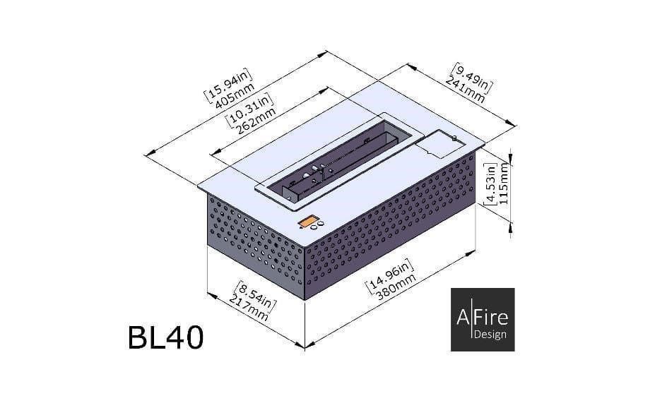 Quemador bioetanol electrónico Afire BL40 - Imagen 2