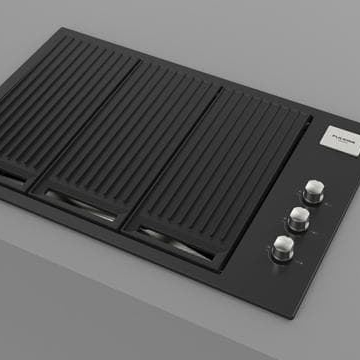 Barbacoa de gas Fulgor 80 negra - Imagen 2