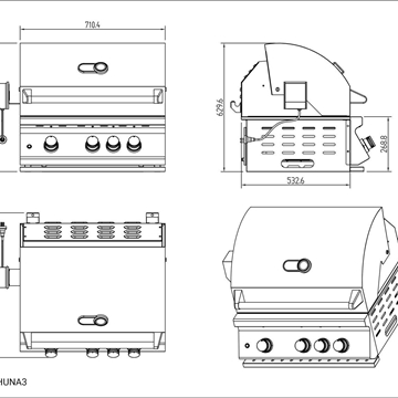 Barbacoa de gas Tahuna 3 - Imagen 2