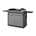 Carro para plancha Premium 75 acero negro y gris - Imagen 1