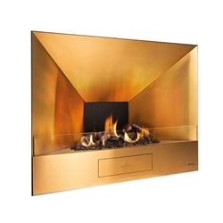 Chimenea bioetanol electrónico NeverDark Log de gasificación - Imagen 1