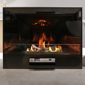 Chimenea bioetanol electrónico NeverDark Log de gasificación - Imagen 2