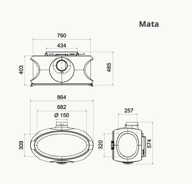 Chimenea de leña Mata - Imagen 3