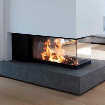 Chimenea de leña Luna Diamond 1000 RD (Room Divider) - Imagen 1