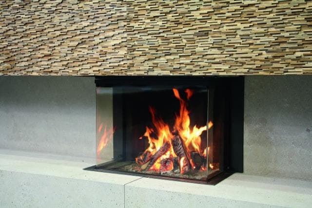 Chimenea de leña MDLD Luna Diamond 1000 DC (frontal y dos laterales) - Imagen 1