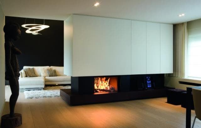 Chimenea de leña MDLD Luna Diamond 1000 DV (doble cara) - Imagen 1