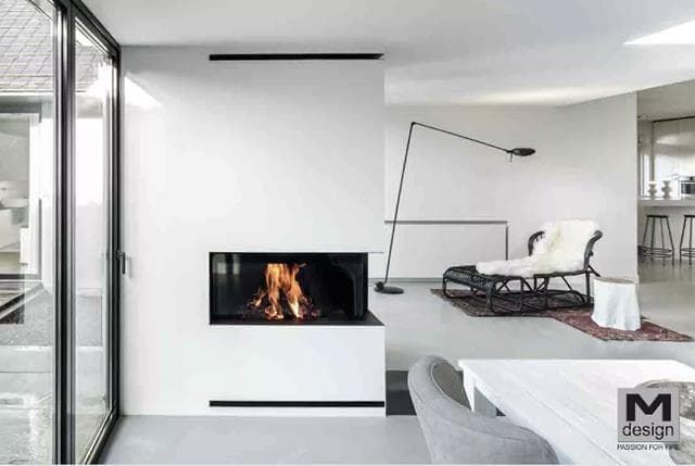Chimenea de leña MDLD Luna Diamond 1100 CL/CR (esquinero) - Imagen 1