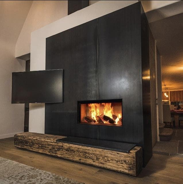 Chimenea de leña MDLD Luna Diamond 1150 H (frontal) - Imagen 2