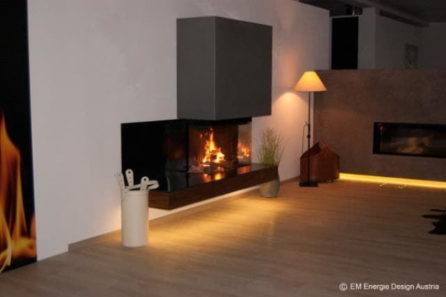Chimenea de leña MDLD Luna Diamond 800 DC (frontal y dos laterales) - Imagen 1