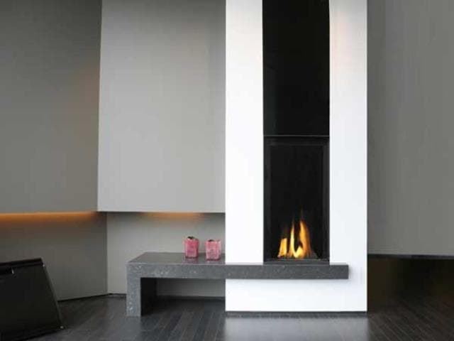 Chimenea de leña MDLD Luna Diamond Plus 550 V (frontal) - Imagen 1