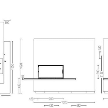 Chimenea de leña Miu (Doble Cara) - Imagen 2