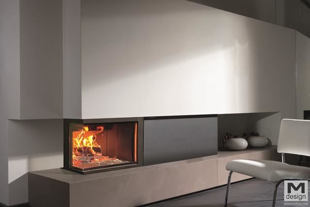 Chimenea de leña Venus 630 v23 dos caras (esquinero) - Imagen 1