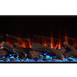 Chimenea eléctrica British Fires New Forest 1200 con Deluxe Real Logs - Imagen 2
