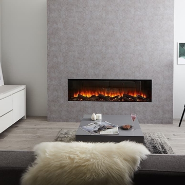 Chimenea eléctrica British Fires New Forest 1600 con Deluxe Real Logs - Imagen 1