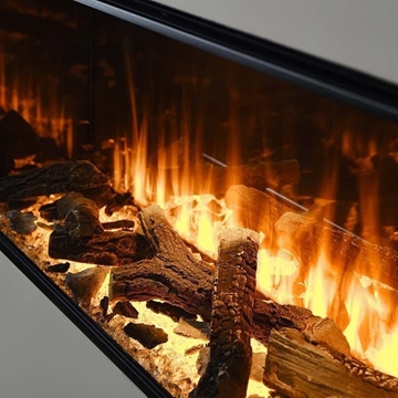 Chimenea eléctrica British Fires New Forest 1900 con Deluxe Real Logs - Imagen 2