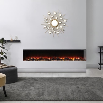 Chimenea eléctrica British Fires New Forest 2400 con Deluxe Real Logs - Imagen 1