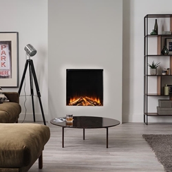 Chimenea eléctrica British Fires New Forest 650SQ con leños simulados - Imagen 1