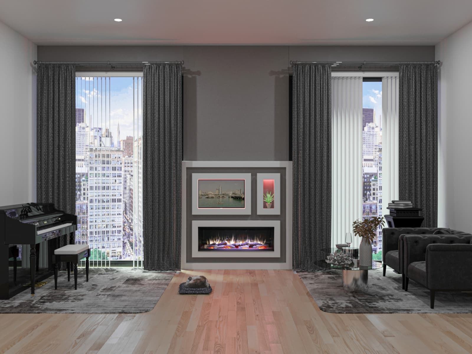 Chimenea eléctrica Charlton&Jenrick i1250E Deep Smart App - Imagen 2