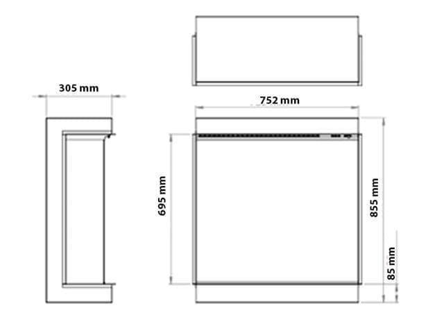 Chimenea eléctrica Charlton&Jenrick i750E Deep Smart App - Imagen 3