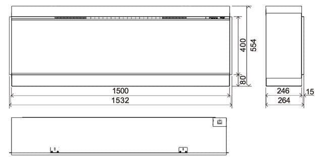 Chimenea eléctrica Charlton&Jenrick Luminosa 150 Ultra Flame - Imagen 4