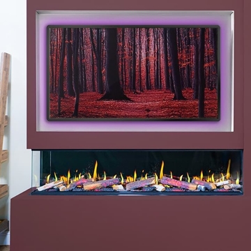 Chimenea eléctrica Charlton&Jenrick Luminosa 185 Ultra Flame - Imagen 1