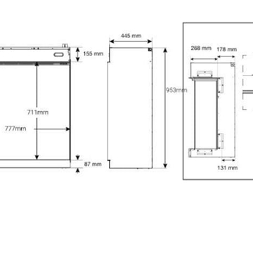 Chimenea eléctrica Faber Dimplex Night Asp 76 App - Imagen 2