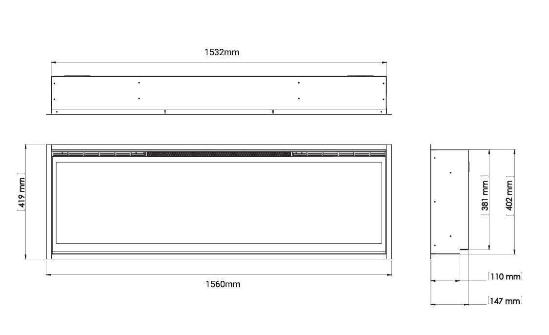 Chimenea eléctrica Faber Dimplex Night Evolve 15 - Imagen 3