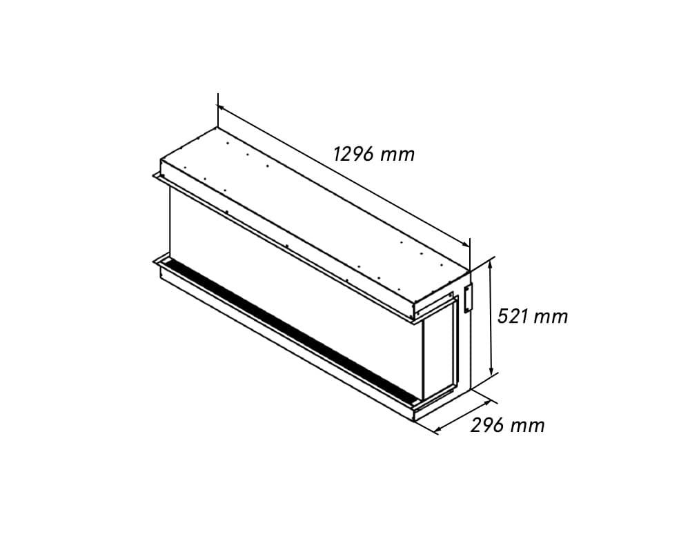 Chimenea eléctrica NoraFlames Liceo 120 con troncos iluminados - Imagen 3