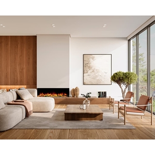 Chimenea eléctrica NoraFlames Liceo 150 con troncos iluminados - Imagen 1