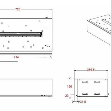 Chimenea eléctrica vapor Faber Dimplex Maggie Vapor L con efecto piedras blancas - Imagen 2