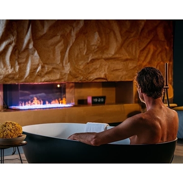 Chimenea eléctrica vapor Faber Dimplex Sensación 1050/400 III Lineal (Doble Corner) - Imagen 2