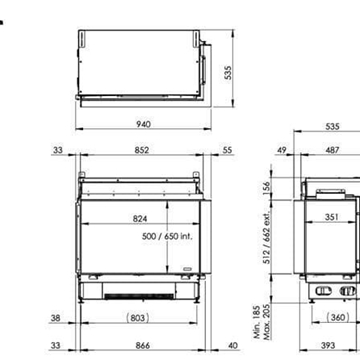 Chimenea eléctrica vapor Faber Dimplex Sensación Mood 800/500 Esquinero - Imagen 2