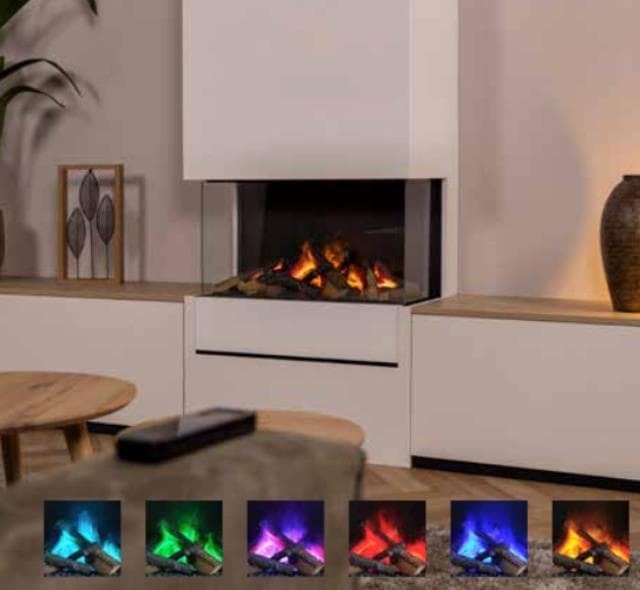 Chimenea eléctrica vapor Faber Dimplex Vapor 3 pasos RGB (frontal, rincón o doble esquina) - Imagen 5