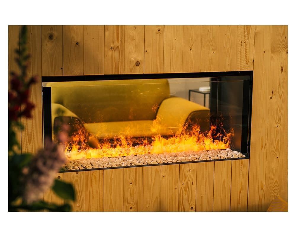 chimenea eléctrica vapor Faber Sensación Box 1000/450 doble cara