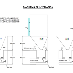 Chimenea eléctrica vapor marca Cinza modelo Burgas 100 - Imagen 2