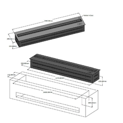 Chimenea eléctrica vapor marca Cinza modelo Burgas 150 - Imagen 1