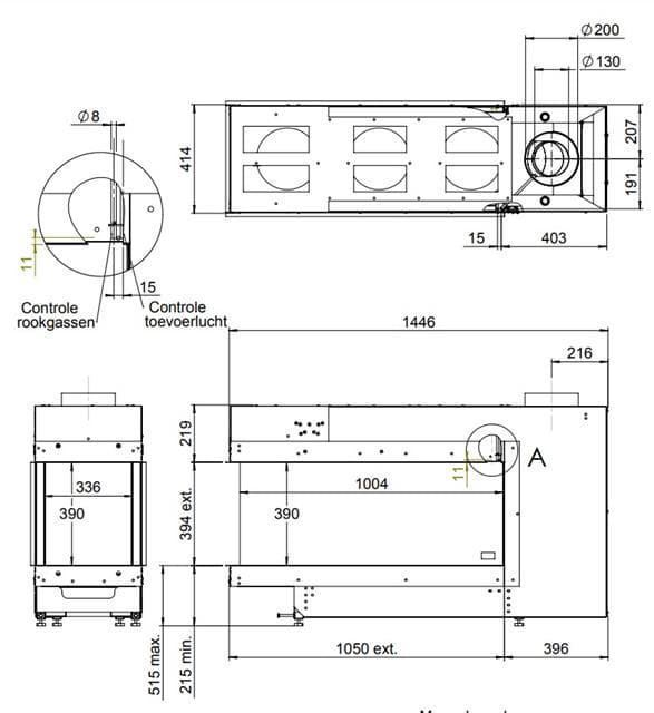 Chimenea gas Faber Aspect Premium L RD (Room Divider) - Imagen 2