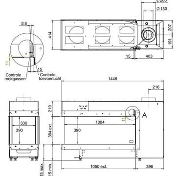Chimenea gas Faber Aspect Premium L RD (Room Divider) - Imagen 2