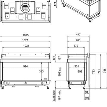 Chimenea gas Faber Duet L Smart (Esquinera) - Imagen 2