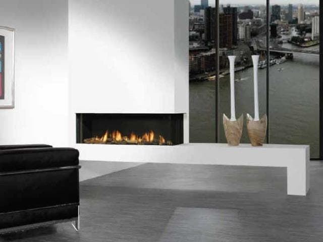 Chimenea gas Faber Duet XL Premium (Esquinera) - Imagen 1