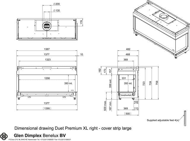 Chimenea gas Faber Duet XL Premium (Esquinera) - Imagen 2