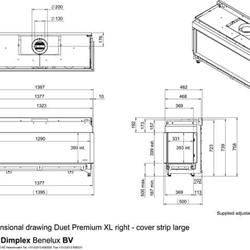 Chimenea gas Faber Duet XL Premium (Esquinera) - Imagen 2