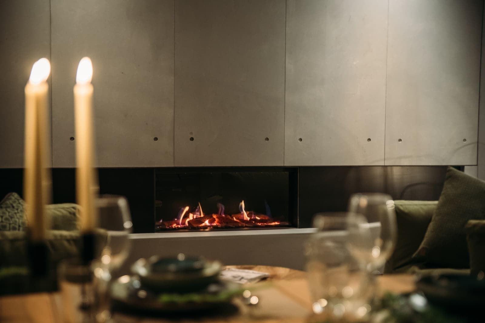 Chimenea gas Faber Matrix Lineal Fire 1050/400 I (Frontal) - Imagen 1