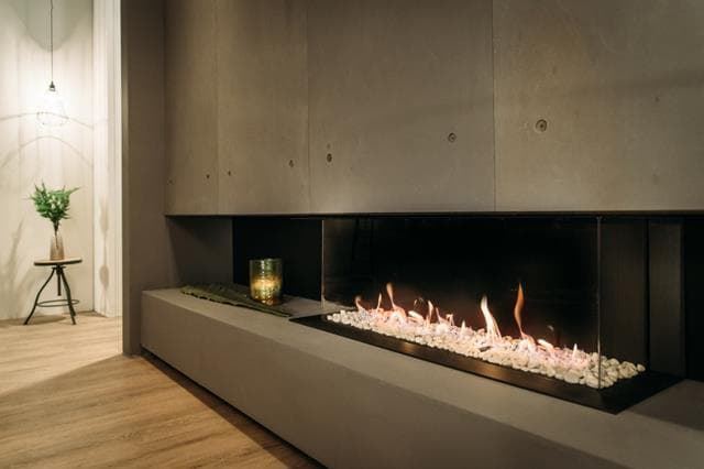 Chimenea gas Faber Matrix Lineal Fire 1050/400 III (Doble Corner) - Imagen 1