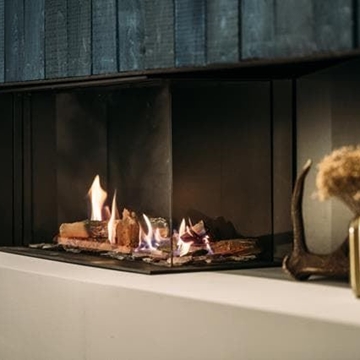 Chimenea gas Faber Matrix Lineal Fire 800/400 II (Esquinera) - Imagen 1