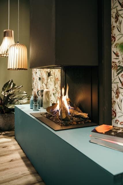 Chimenea gas Faber Matrix Log Burner 450/500 III (Doble Corner) - Imagen 1