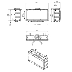 Chimenea gas Pano 1100 Frontal - Imagen 2
