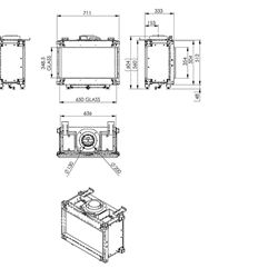 Chimenea gas Pano 650 Frontal - Imagen 2
