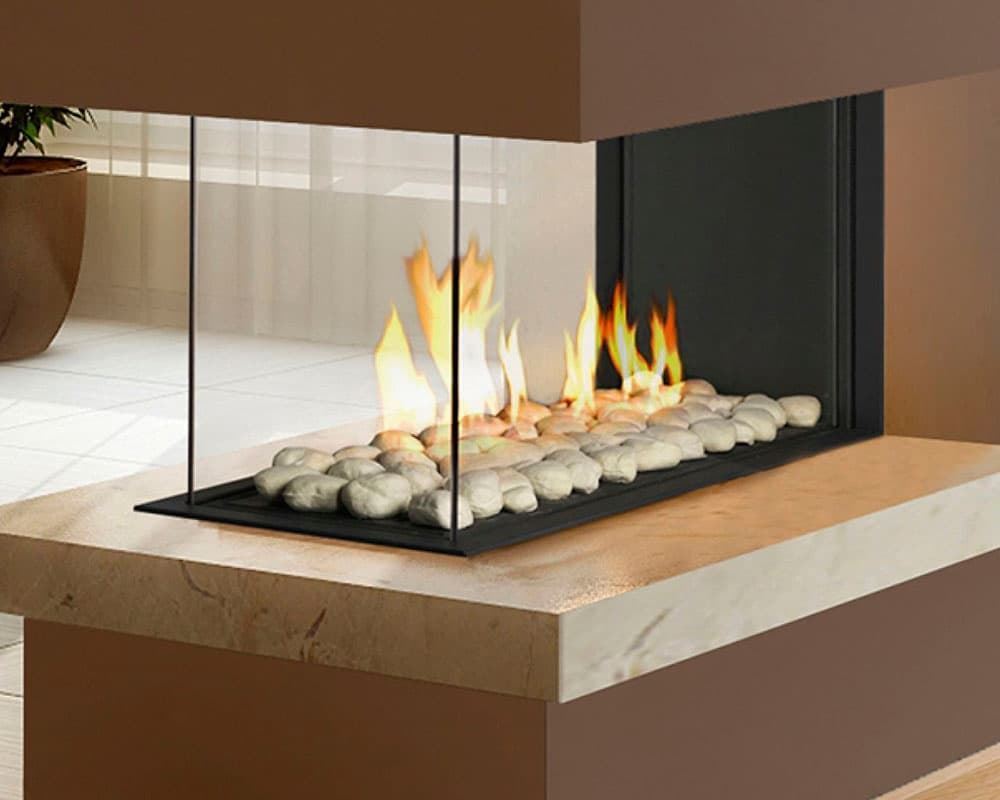 Chimenea gas Pano 650 Room Divider - Imagen 1