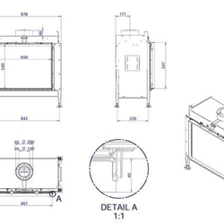 Chimenea gas Ultra View 650 V - Imagen 2